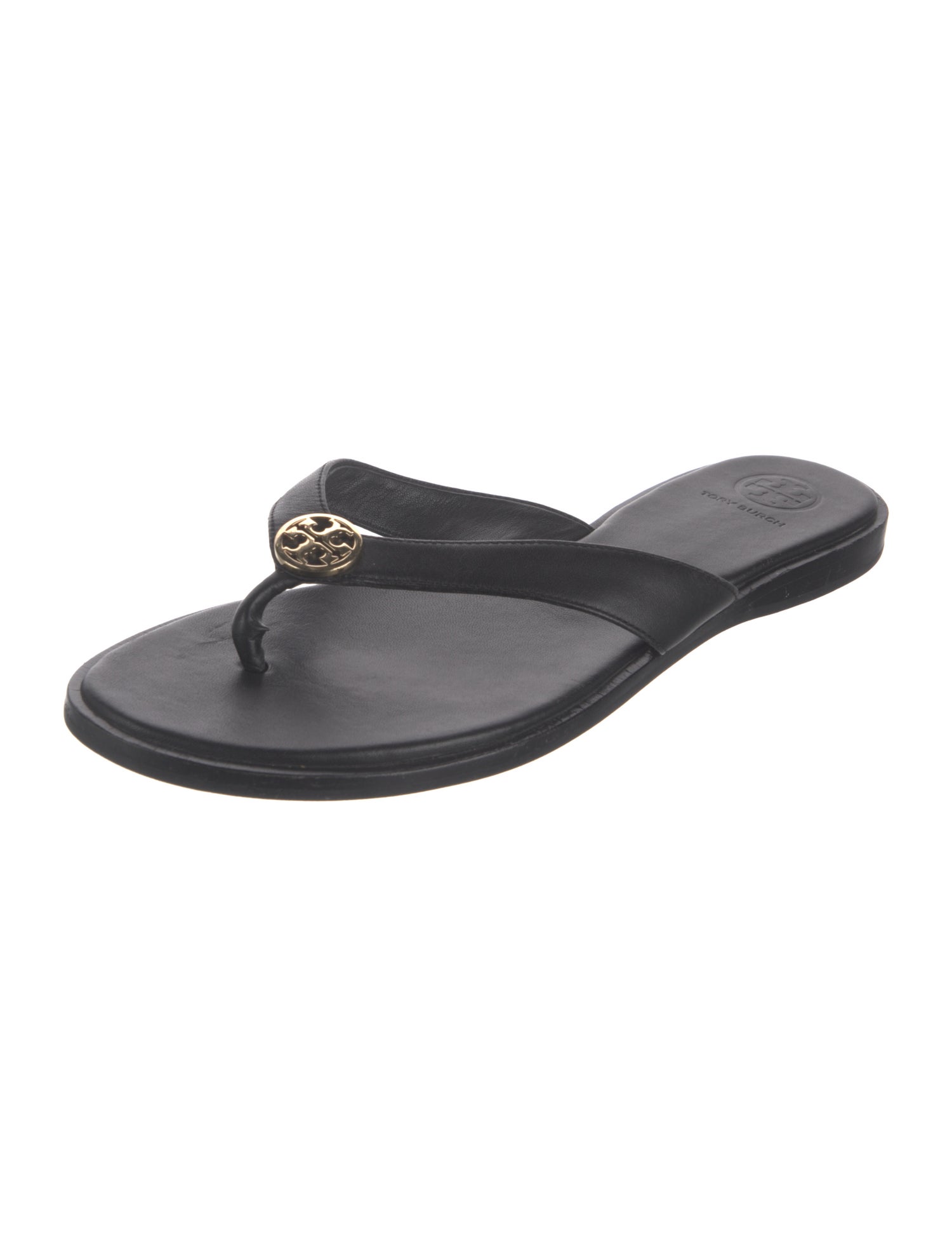 Tory Burch Leather Flip Flops