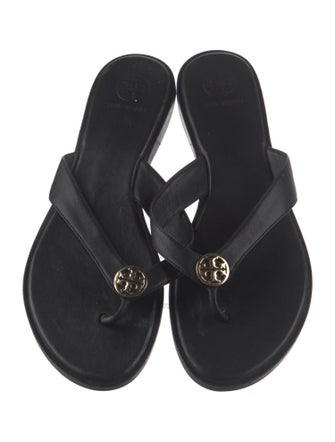 Tory Burch Leather Flip Flops