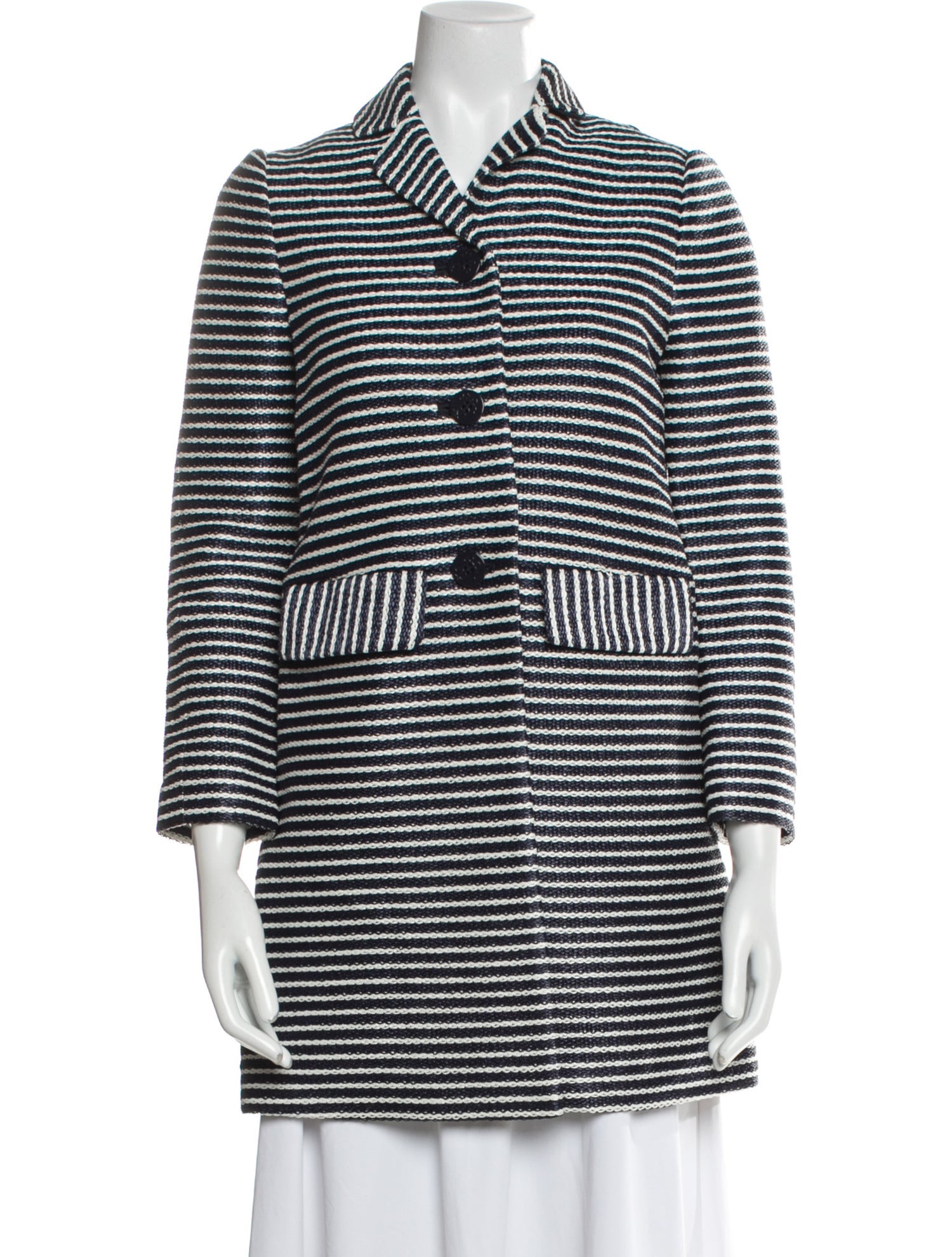 Tory Burch Striped Coat w/ Tags