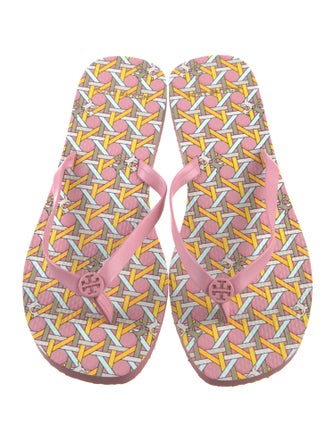 Tory Burch Rubber Printed Flip Flops