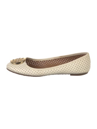 Tory Burch Leather Lasercut Accents Flats