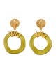 Tory Burch Wire Wrapped Door Knocker Drop Clip-On Earrings