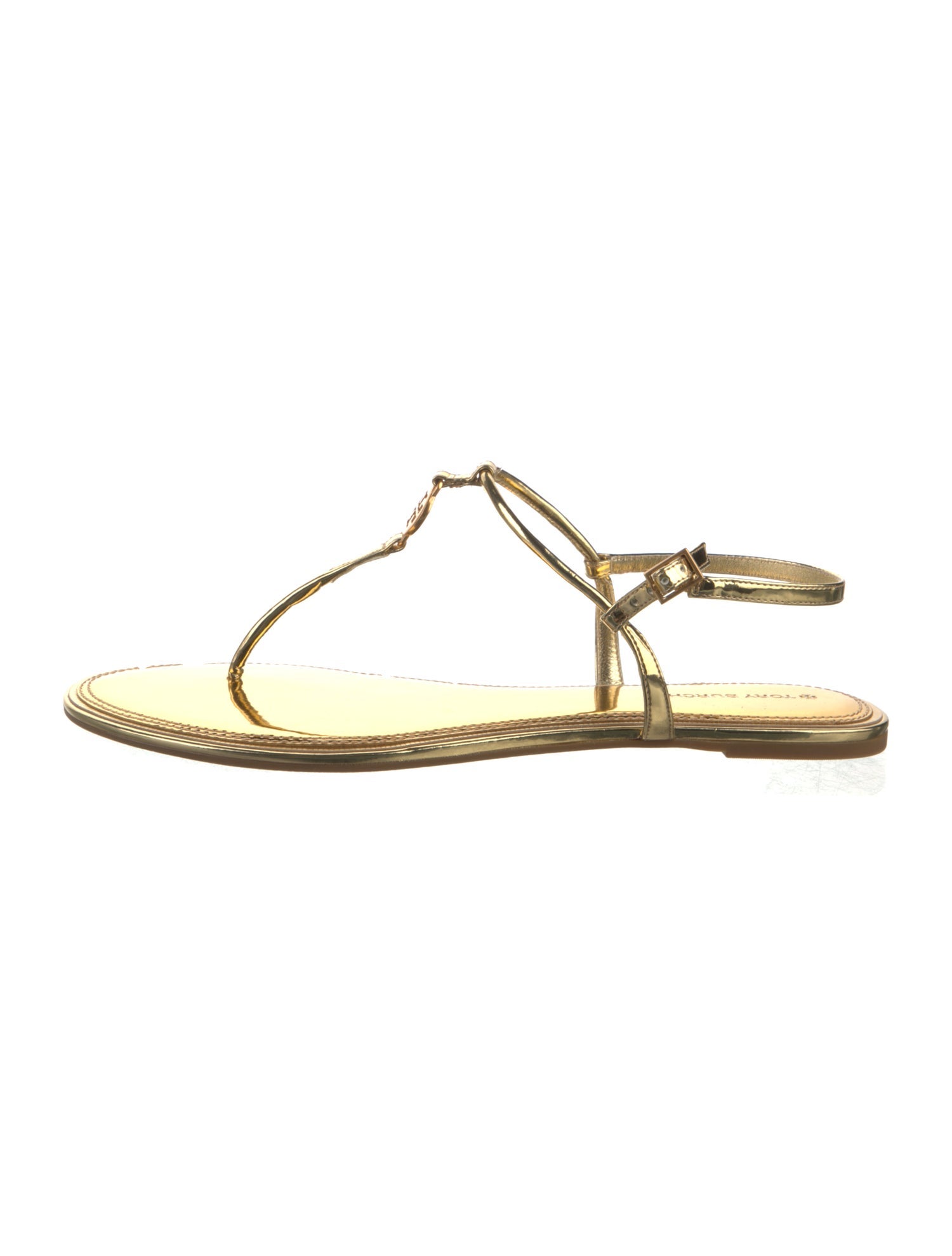 Tory Burch Patent Leather T-Strap Sandals