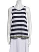 Tory Burch Linen Striped Top