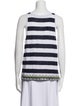 Tory Burch Linen Striped Top