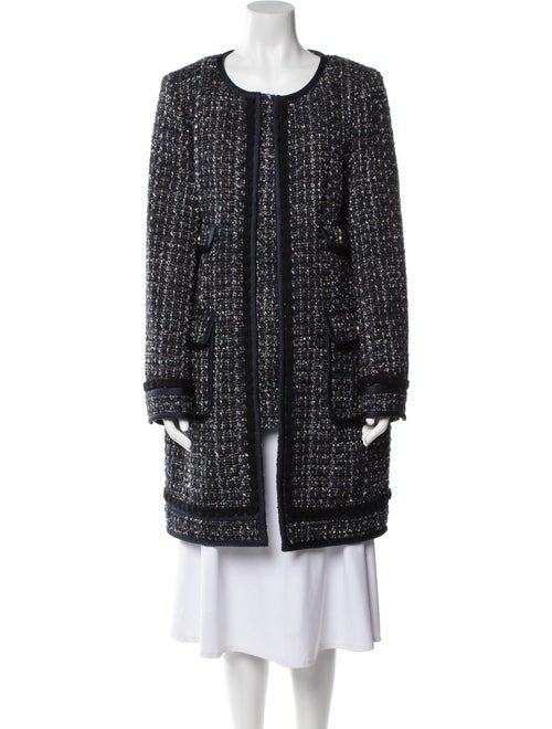 Tory Burch Wool Tweed Pattern Coat