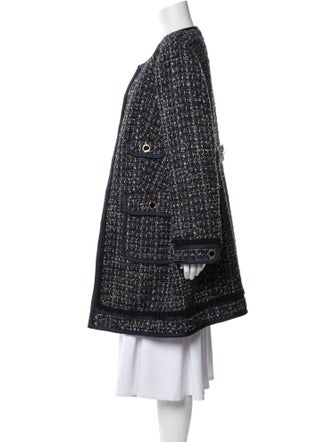 Tory Burch Wool Tweed Pattern Coat