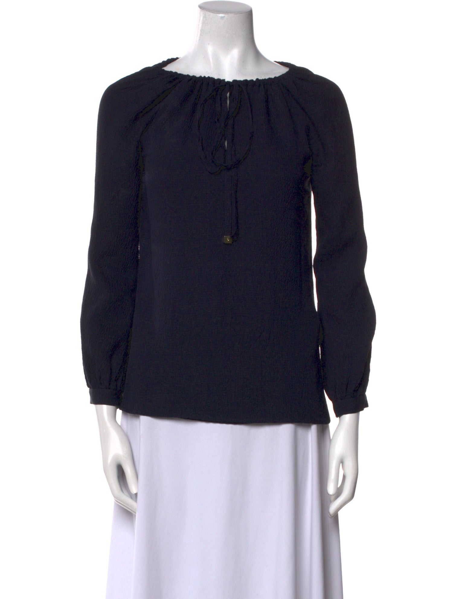 Tory Burch Silk Scoop Neck Blouse