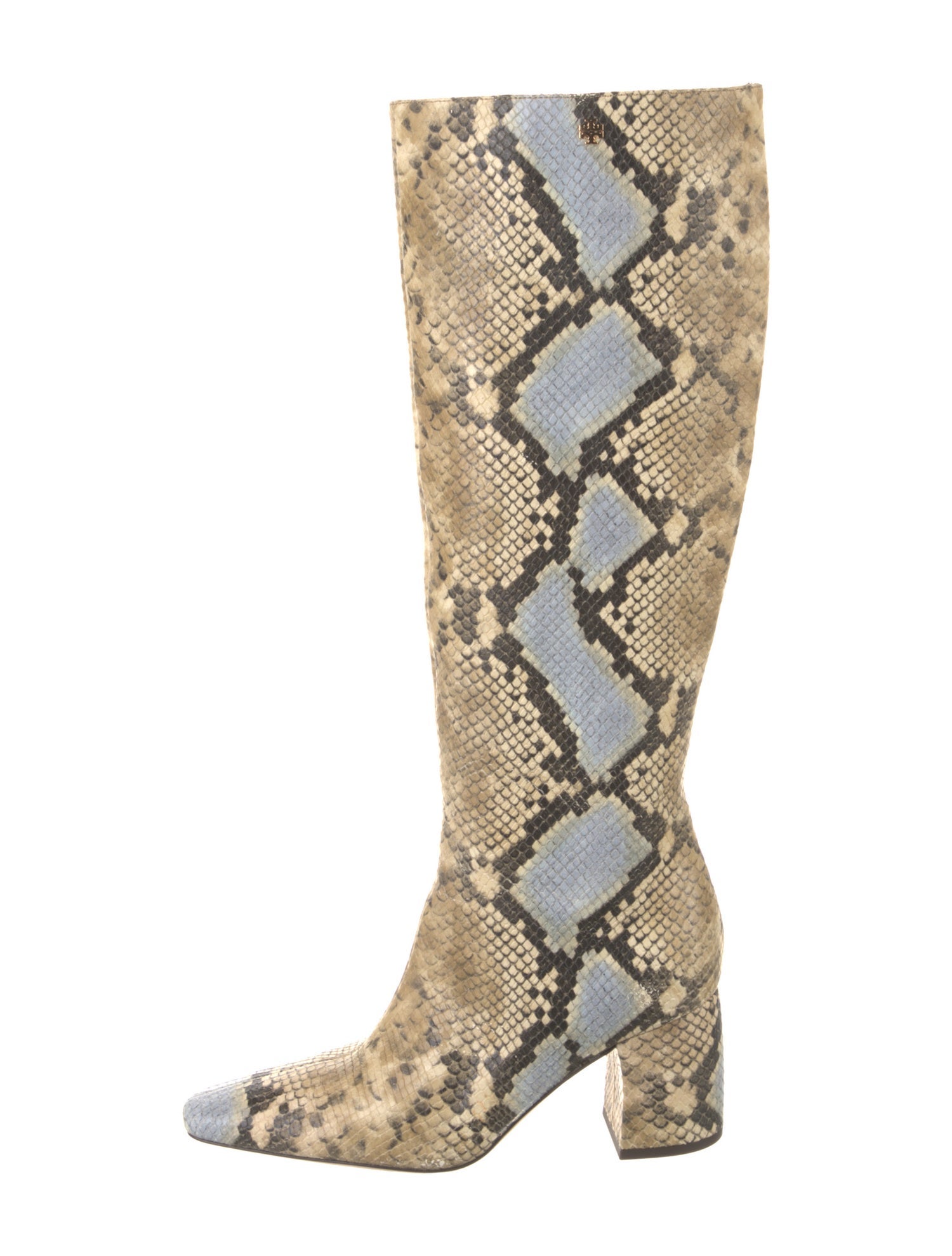 Tory Burch Leather Animal Print Boots