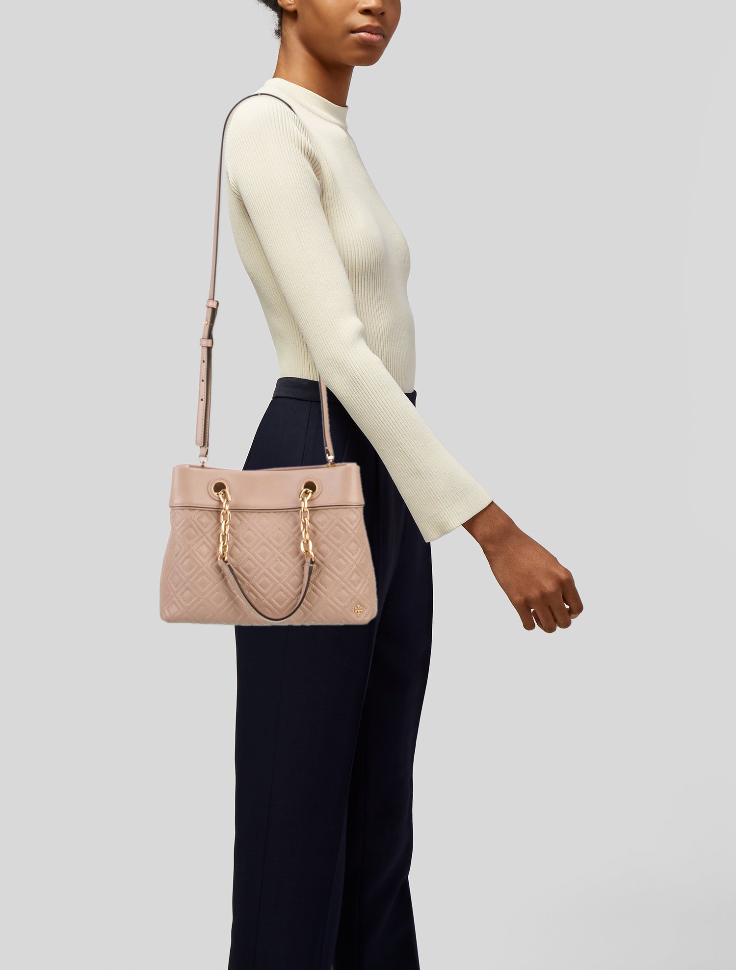 Tory Burch Leather Top Handle Bag
