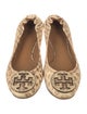 Tory Burch Leather Animal Print Flats