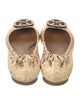 Tory Burch Leather Animal Print Flats
