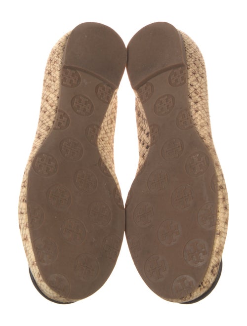Tory Burch Leather Animal Print Flats