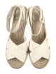 Tory Burch Leather Whipstitch Trim Espadrilles