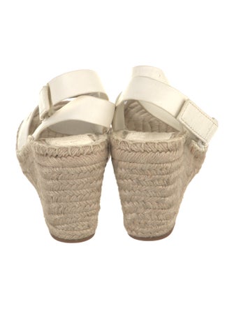 Tory Burch Leather Whipstitch Trim Espadrilles
