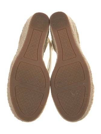 Tory Burch Leather Whipstitch Trim Espadrilles