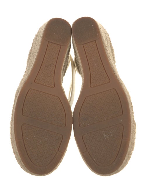Tory Burch Leather Whipstitch Trim Espadrilles