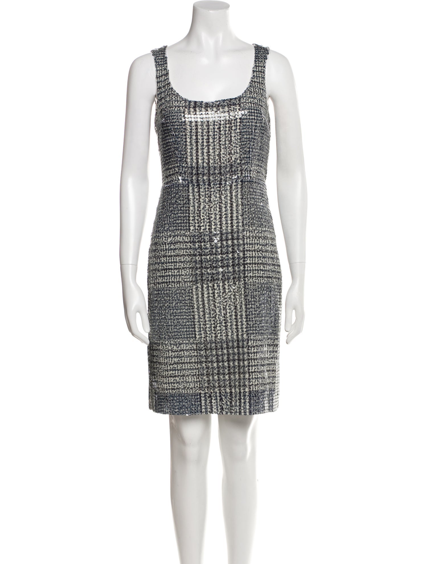 Tory Burch Tweed Pattern Mini Dress