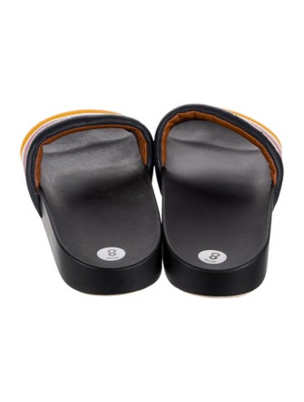 Tory Burch Leather Printed Slides