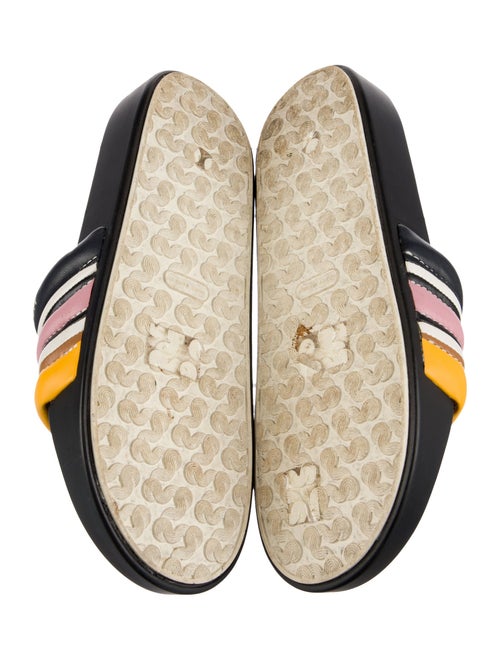 Tory Burch Leather Printed Slides