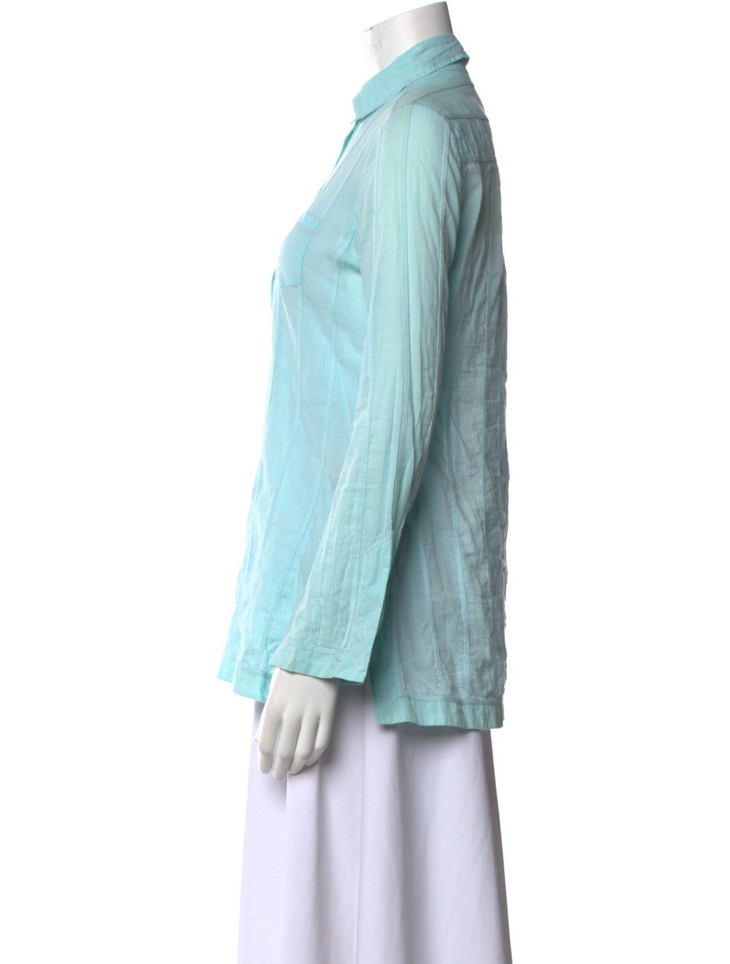 Tory Burch Long Sleeve Button-Up Top