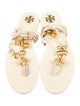 Tory Burch Leather Animal Print Gladiator Sandals