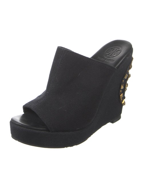 Tory Burch Canvas Studded Accents Slides