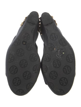 Tory Burch Canvas Studded Accents Slides