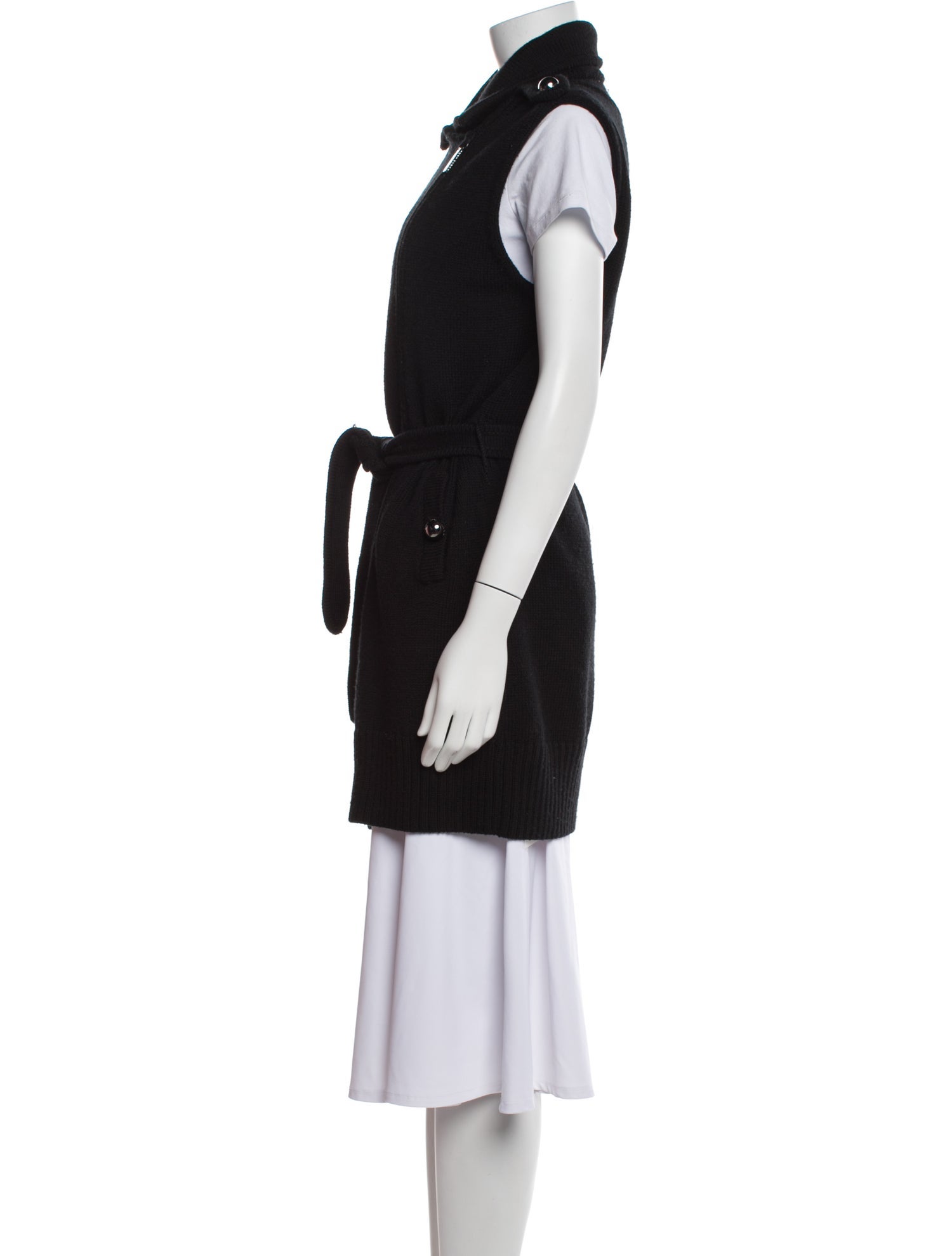 Tory Burch Merino Wool Open Front Sweater