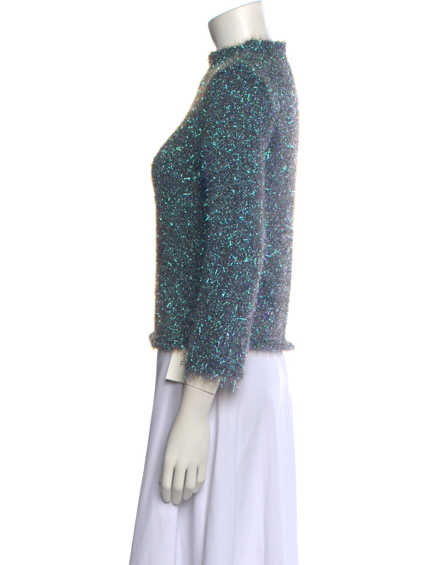 Tory Burch Printed Mock Neck Sweater w/ Tags