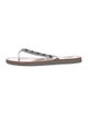 Tory Burch Leather Printed Flip Flops