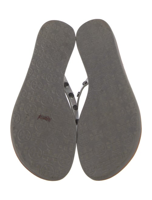 Tory Burch Leather Printed Flip Flops