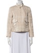 Tory Burch Tweed Pattern Utility Jacket