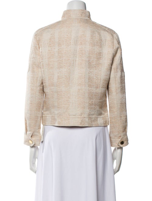 Tory Burch Tweed Pattern Utility Jacket