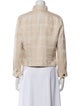 Tory Burch Tweed Pattern Utility Jacket