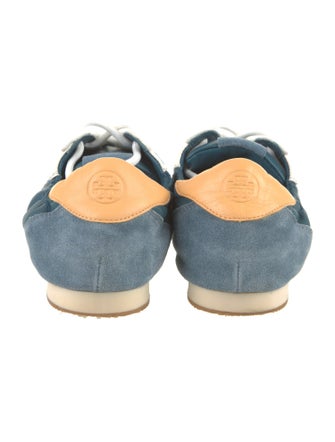 Tory Burch Leather Leather Trim Embellishment Sneakers