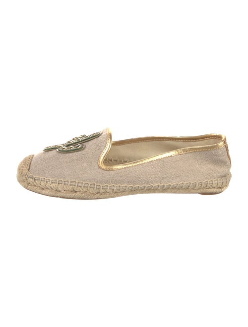 Tory Burch Canvas Studded Accents Espadrilles