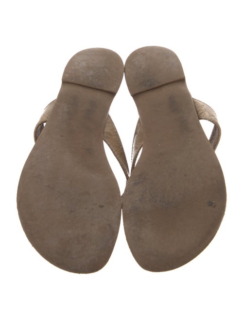 Tory Burch Signature Logo Leather Slides