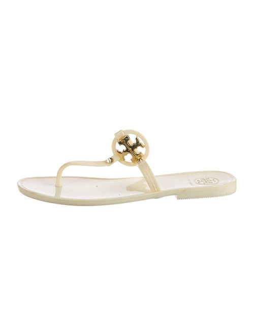Tory Burch Rubber T-Strap Sandals
