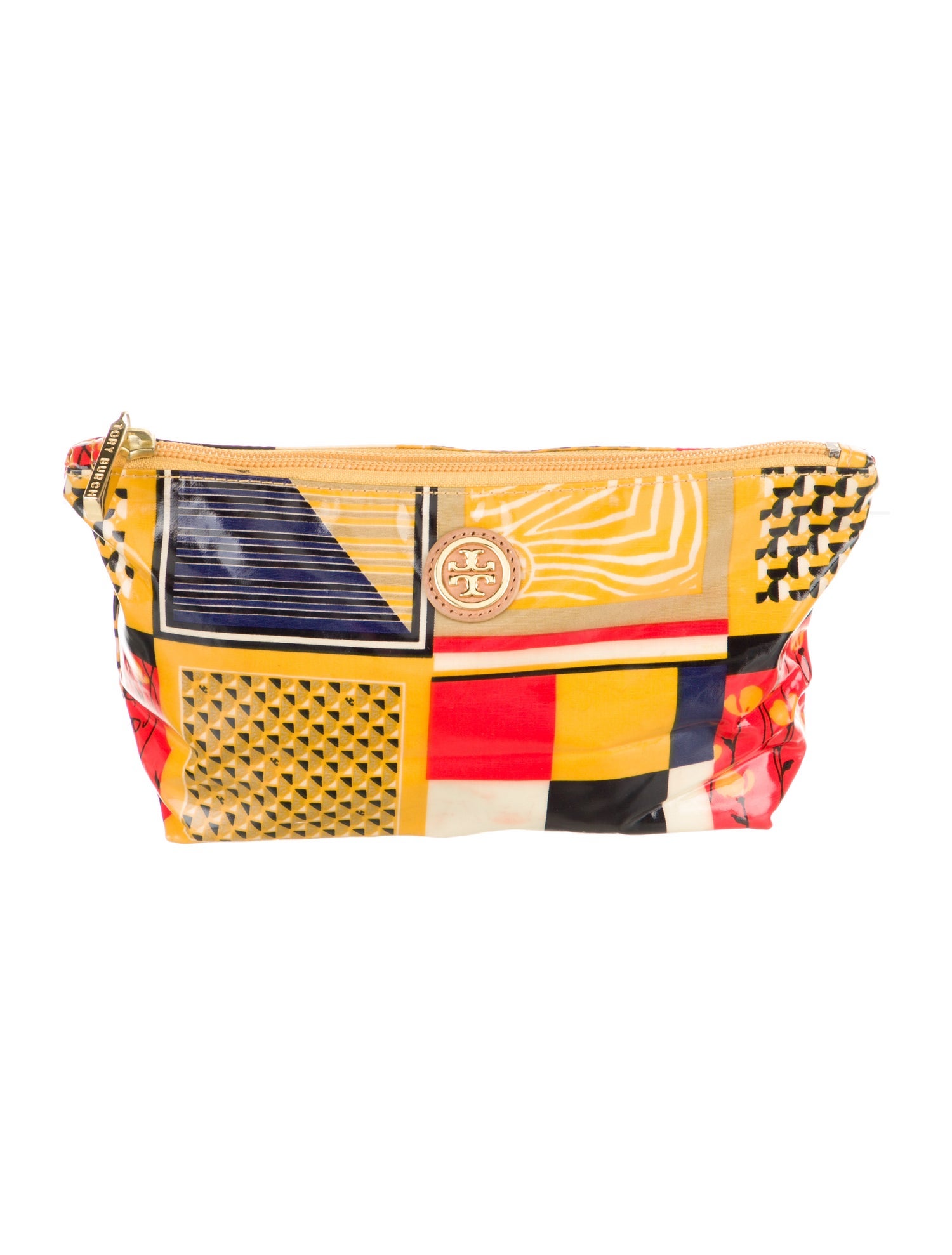 Tory Burch patterned cosmetic bag