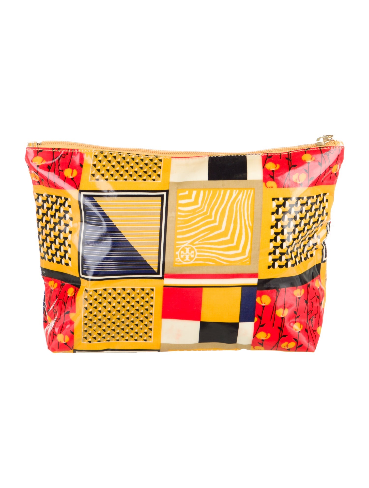 Tory Burch patterned cosmetic bag