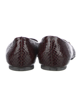 Tory Burch Patent Leather Animal Print Ballet Flats