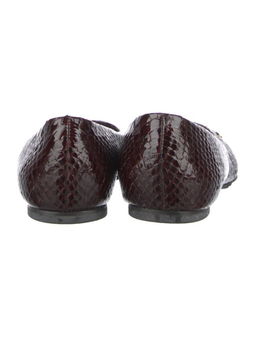 Tory Burch Patent Leather Animal Print Ballet Flats