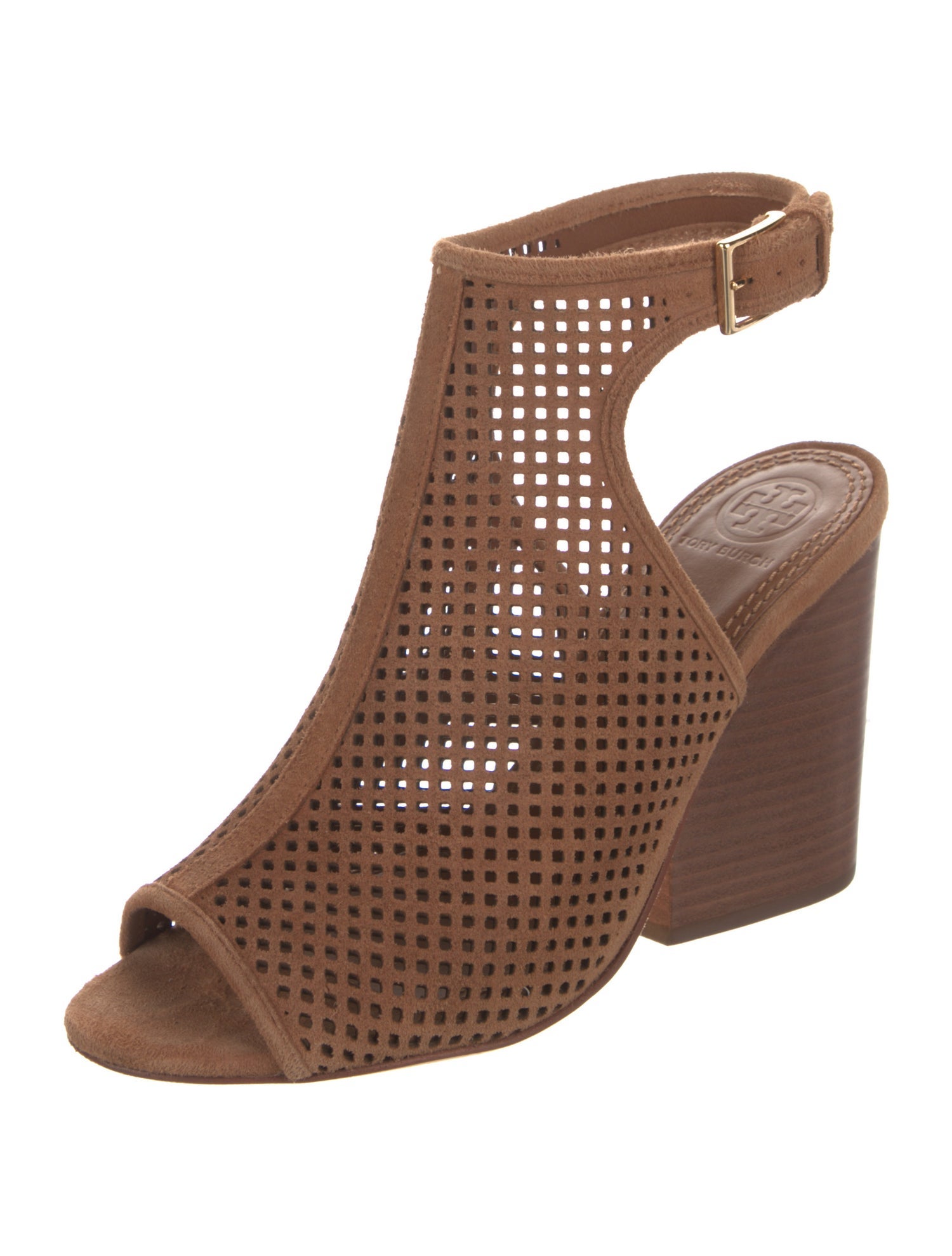 Tory Burch Suede Lasercut Accents Boots