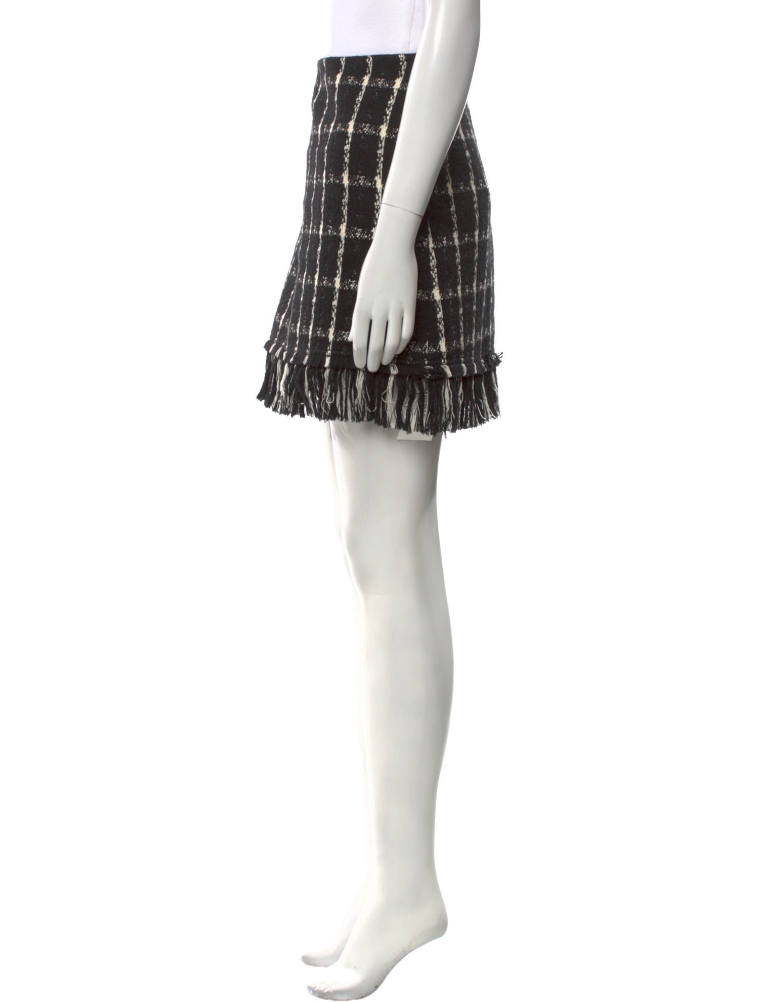 Tory Burch Plaid Print Mini Skirt
