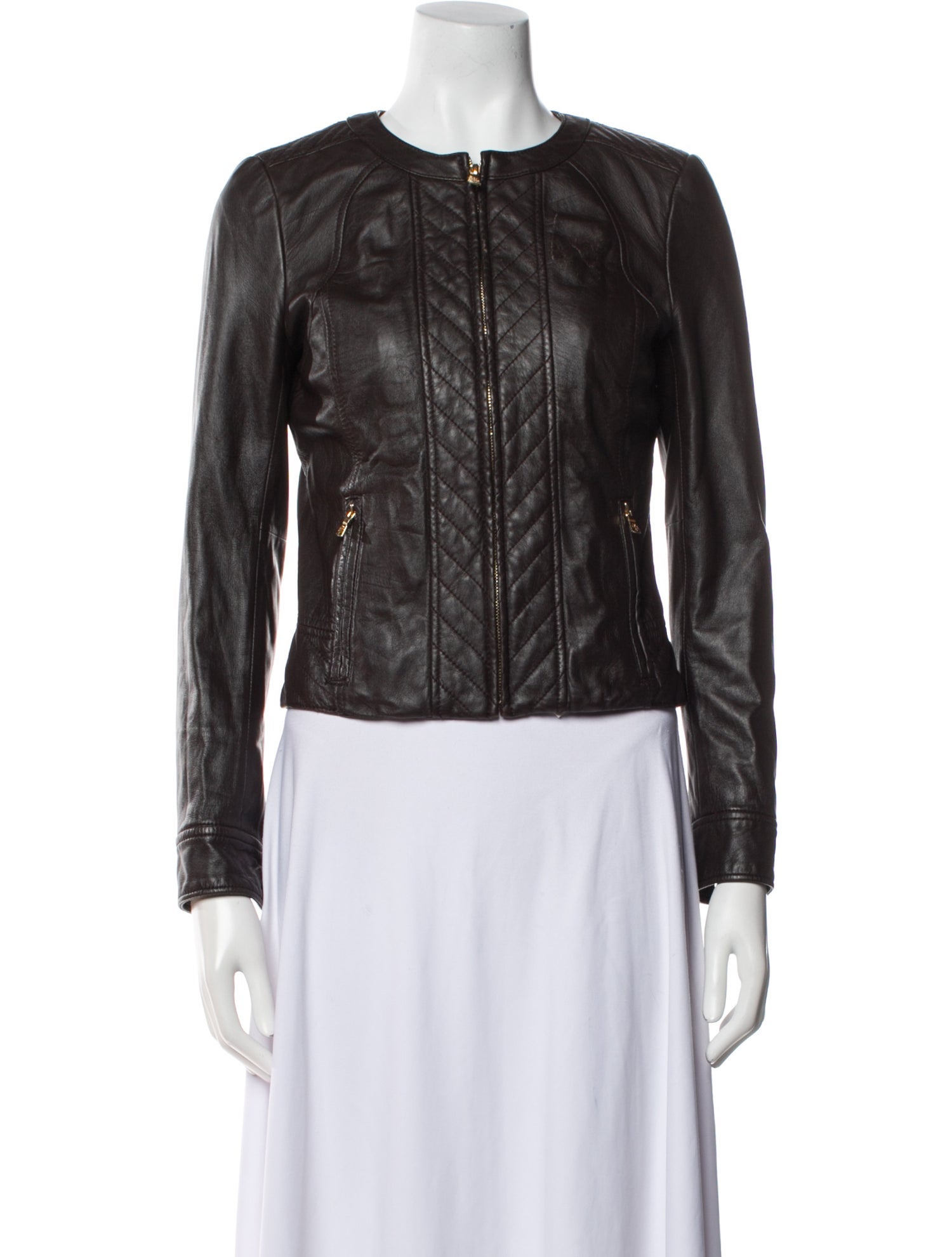 Tory Burch Leather Biker Jacket