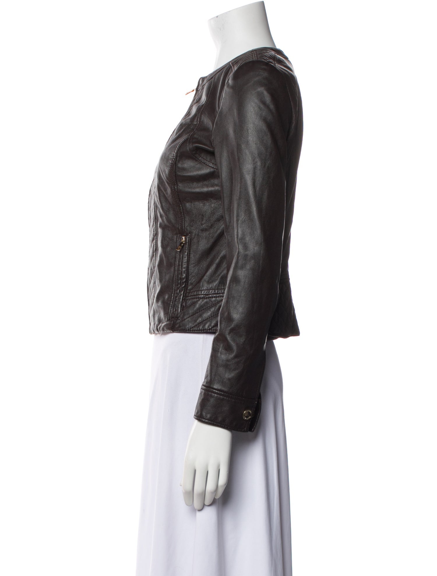 Tory Burch Leather Biker Jacket