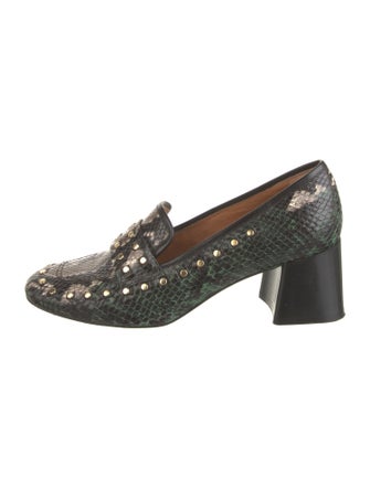 Tory Burch Snakeskin Animal Print Pumps