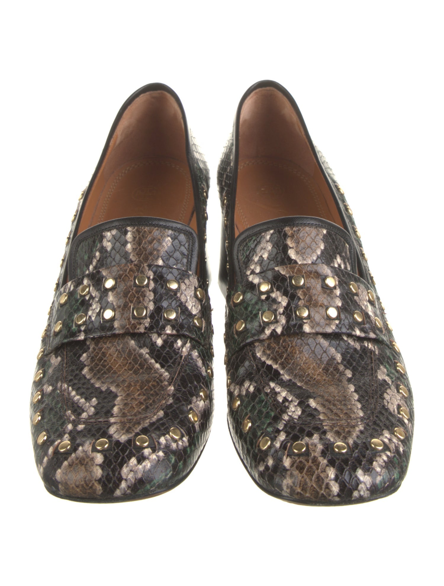 Tory Burch Snakeskin Animal Print Pumps