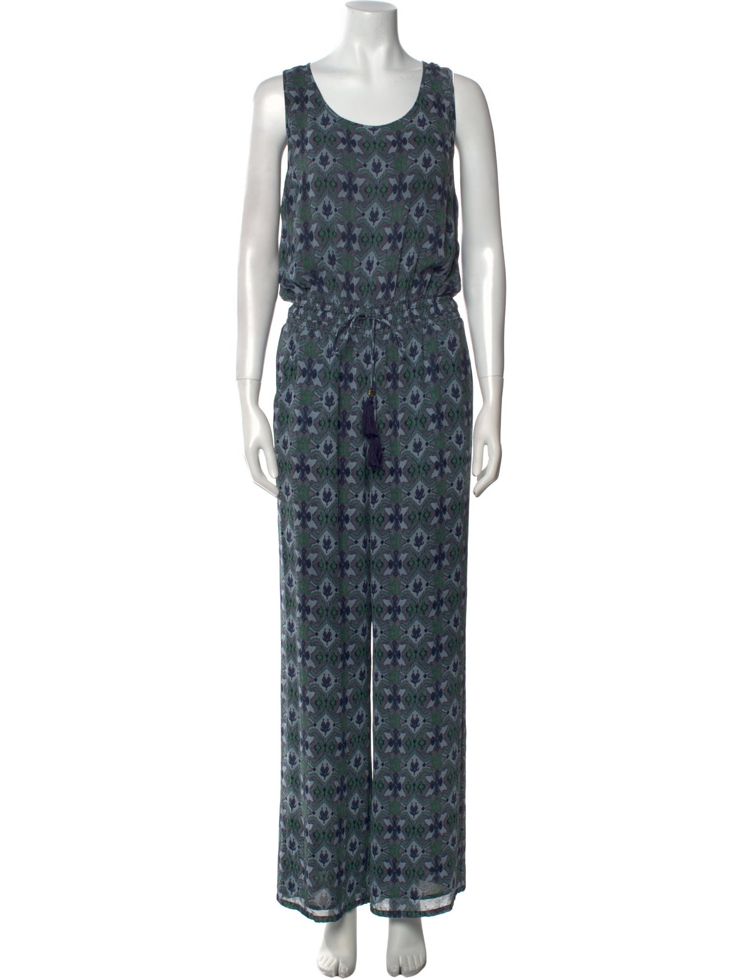 Tory Burch Silk Printed Jumpsuit